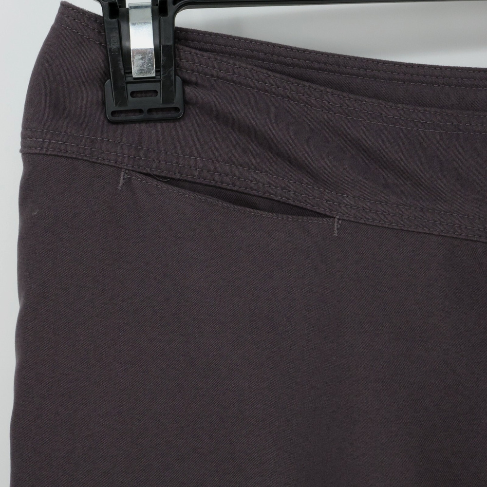 Patagonia Pants Womens 2 Plum Ankle Hiking Straight Leg Zip Hook Loop Gorpcore - Picture 7 of 14